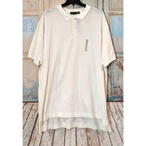 Nautica Mens Size 4X Classic Fit Short Sleeve Solid Soft Cotton Polo Shirt N-200